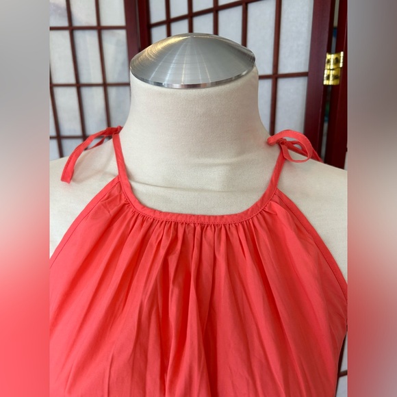 J CREW Harbor Side-cutout Dress in Brilliant Coral - Picture 3 of 9